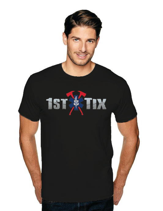 1st Tix Black Short Sleeve Shirt